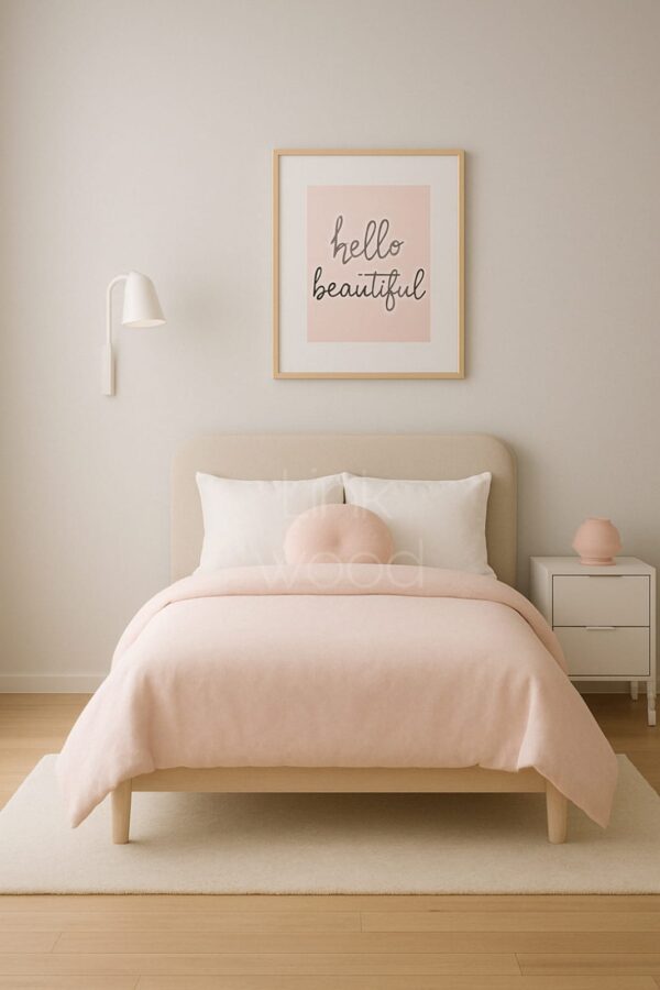 Blush Bloom – Kids Minimalist Bed Set