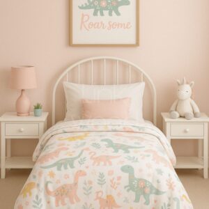 Roarsome Dreams – Dino Kids Bed Set