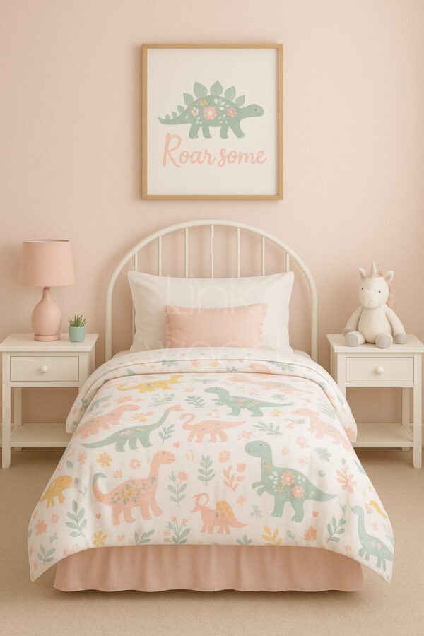 Roarsome Dreams – Dino Kids Bed Set