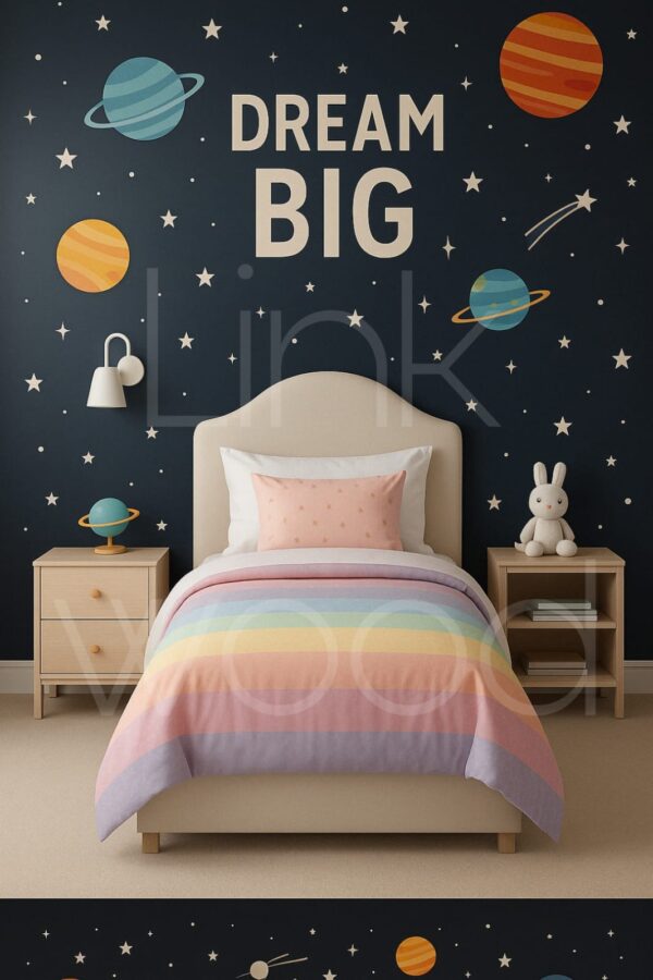 CosmoQuest – Kids Space-Themed Bed Set