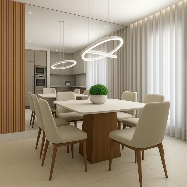 Astra Edge – Modern 6-Seater Dining Set