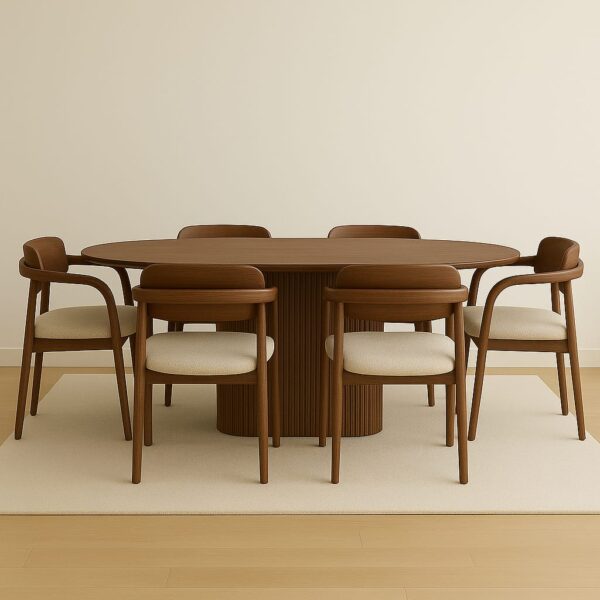 ModoCraft – Contemporary 6-Seater Dining Set