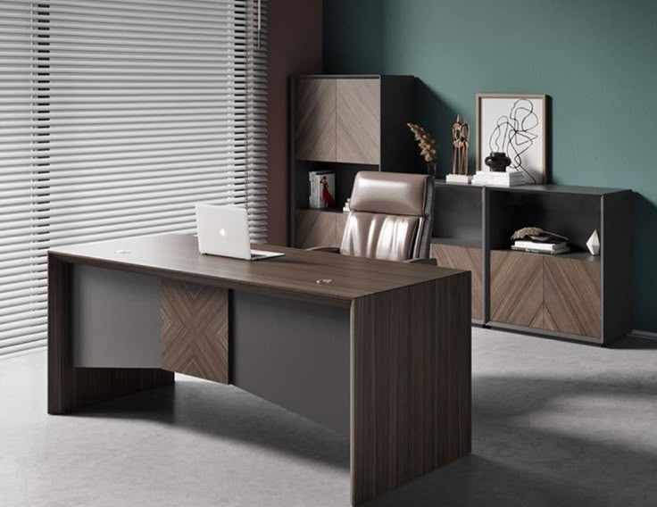 Chevron Luxe Executive Desk